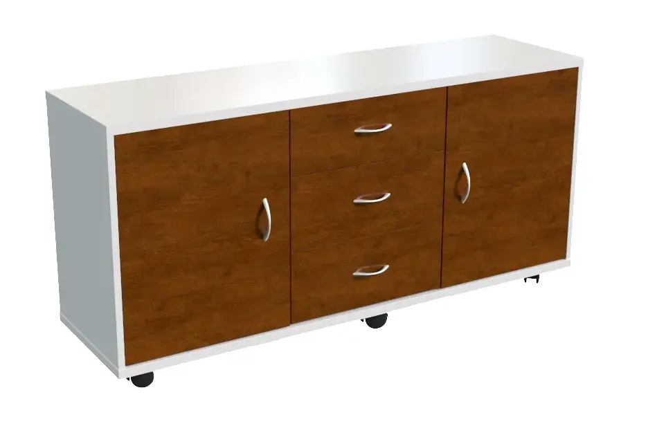 Приставка подкатная, 3 ящика две двери 17201 1270x460x600