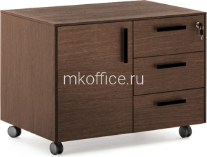 Тумба 3 ящика 1 дверь мобильная Enzo 109 502 ECL Тумба 3 ящика 1 дверь мобильная Enzo 109 502 ECL