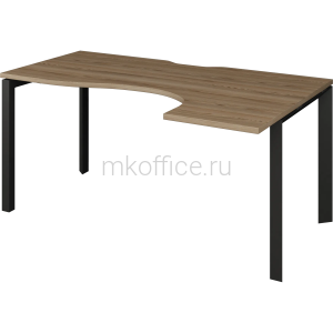 Стол эргономичный Правый на П-м/каркасе (2 опоры гл.730мм) НТМП.П-060.ПР 1600х1000х750 Стол эргономичный Правый на П-м/каркасе (2 опоры гл.730мм) НТМП.П-060.ПР 1600х1000х750