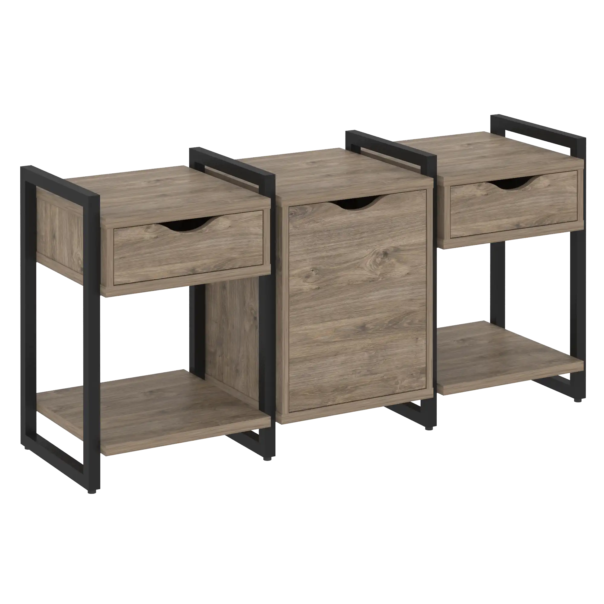 Тумба на регулируемых опорах наборная Loft VR.L-TN-6.O 1440х460х719