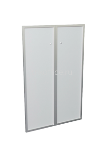 Комплект средних стеклянных дверей (аллюм. рама) Blackwood 19555 А 