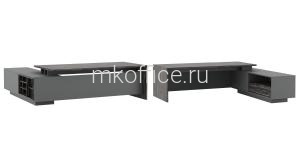 Dali Стол письменный на опорной креденции DLI372103 R 2320x2200x750