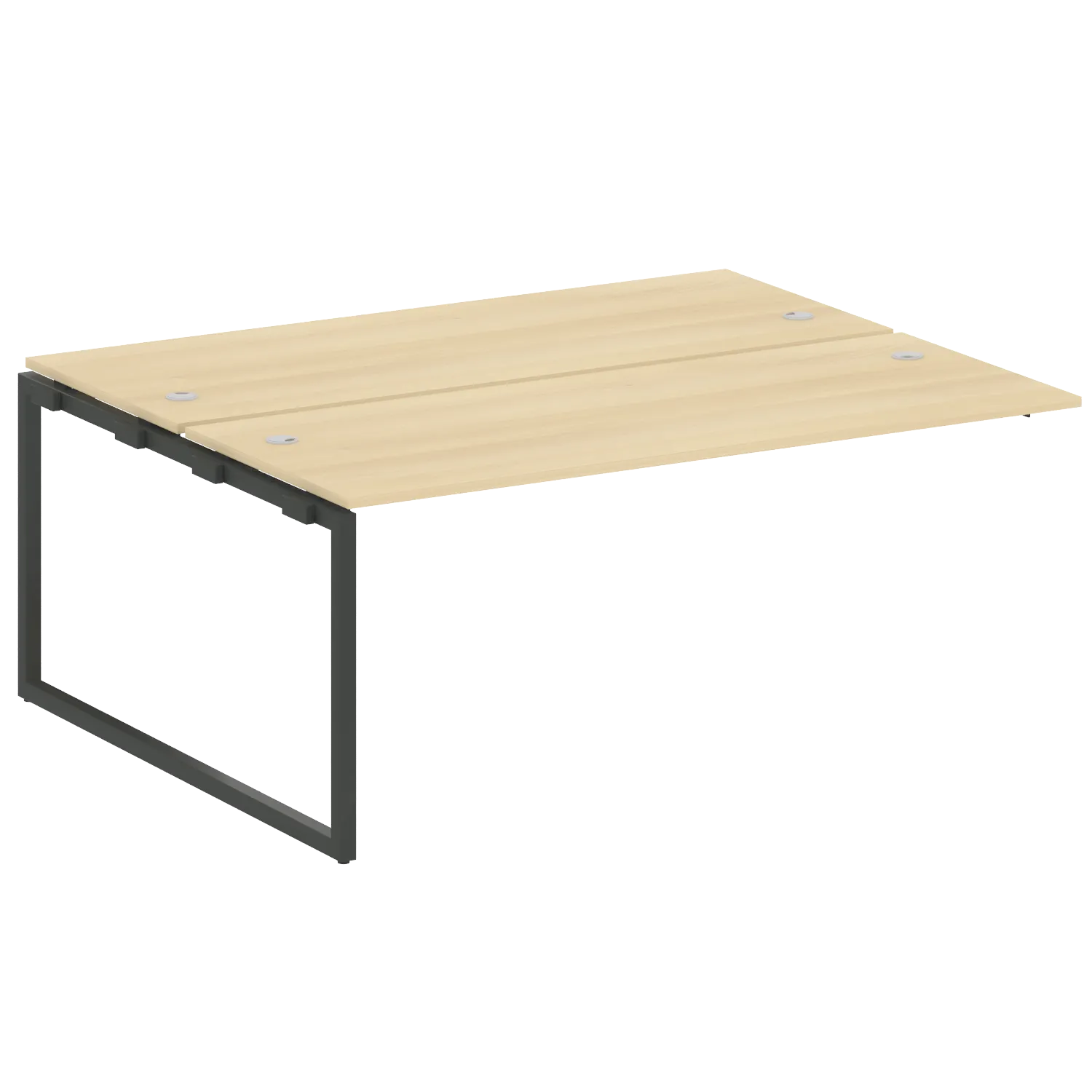 Проходной наборный элемент рабочей станции на О-обр м/к (2 столешницы) 40БО.ПРС-СП-2.5 1800х1475х750