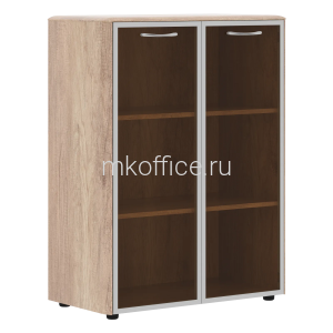 Шкаф со стеклянными дверьми в AL раме DMC 85.7 850x430x1165