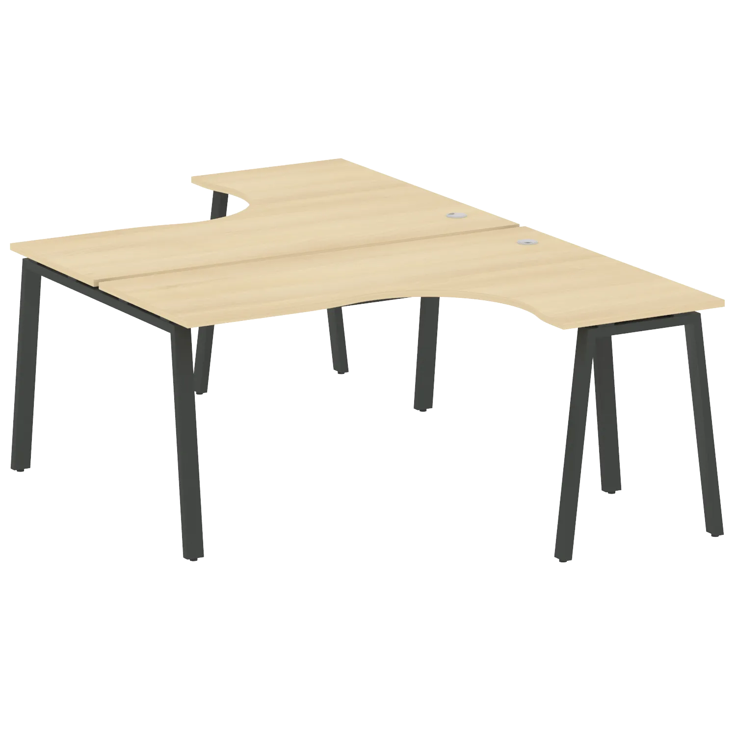 Рабочая станция криволинейная Metal System Style БА.РАС-СА-2.4 1600x2435x750