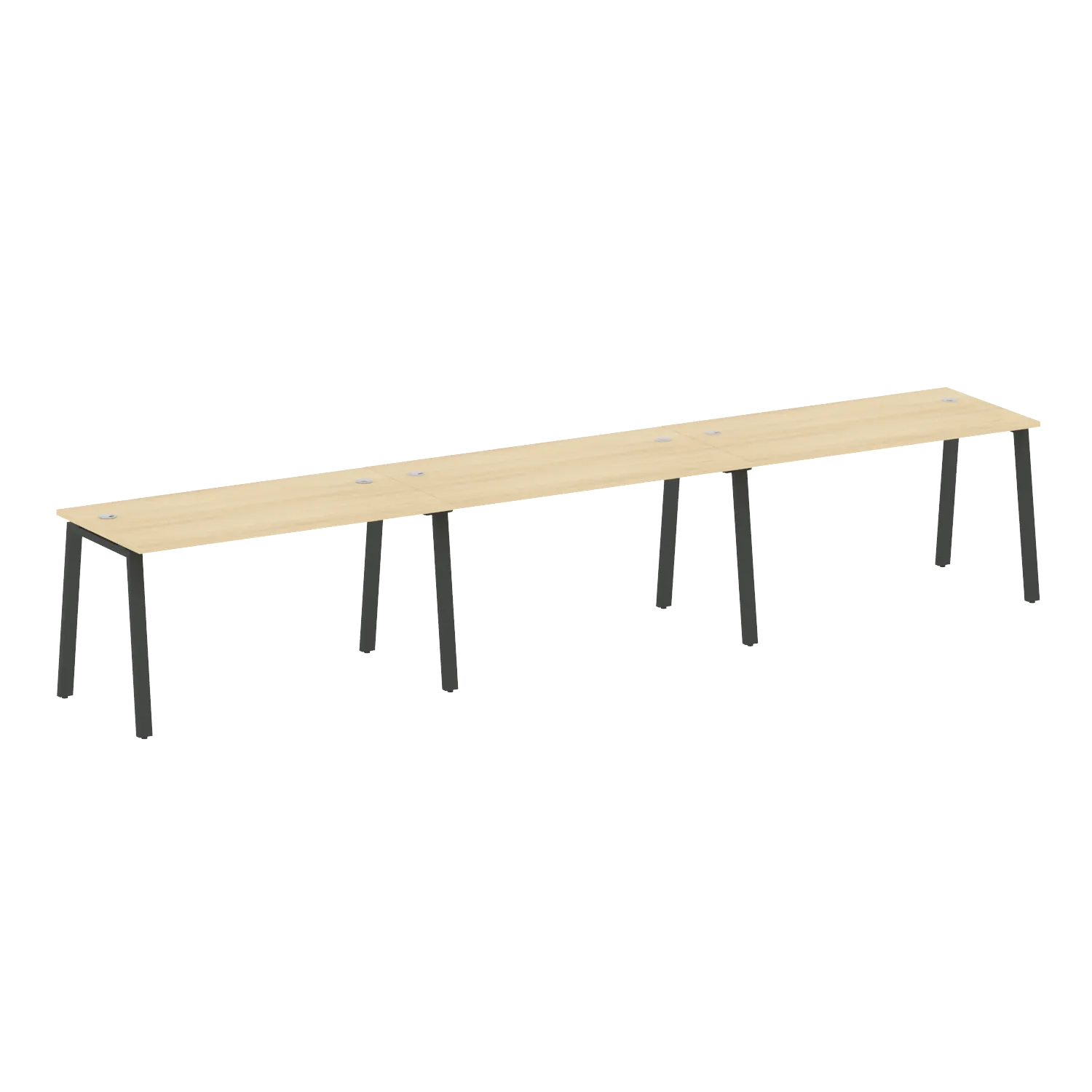 Рабочая станция на 3 раб.места на А-образном м/к Metal System Style БА.СМ-3.3 4200х720х750