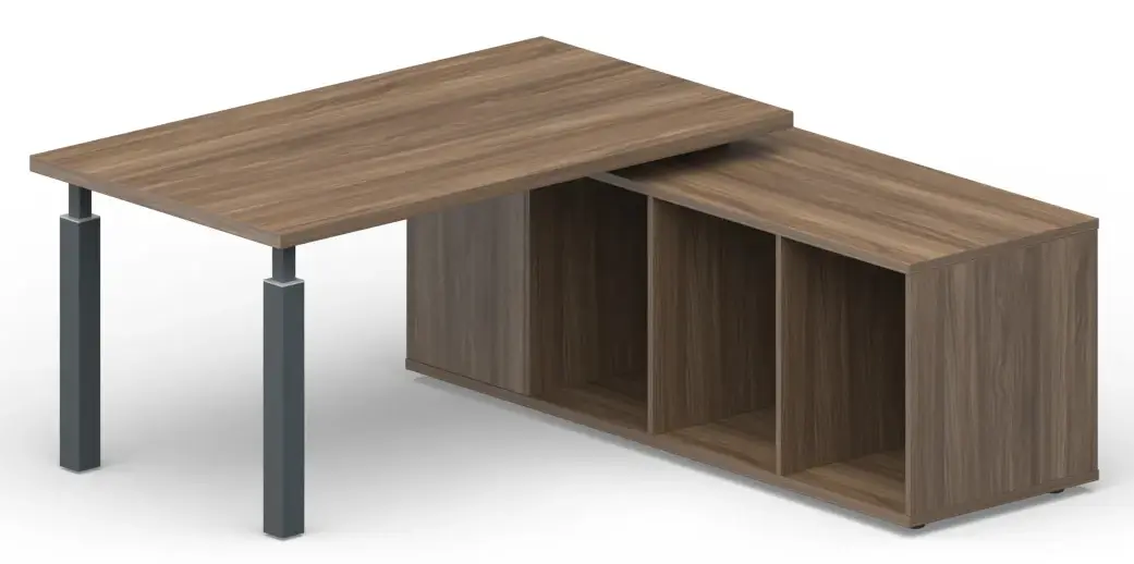 Стол на опорной сервисной тумбе (правый) BS160TSD