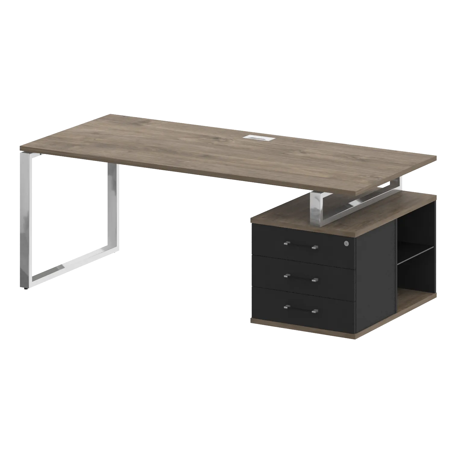 Стол руководителя с опорной тумбой , правый Shift SK.SRT-200 (R) 2000*904*753