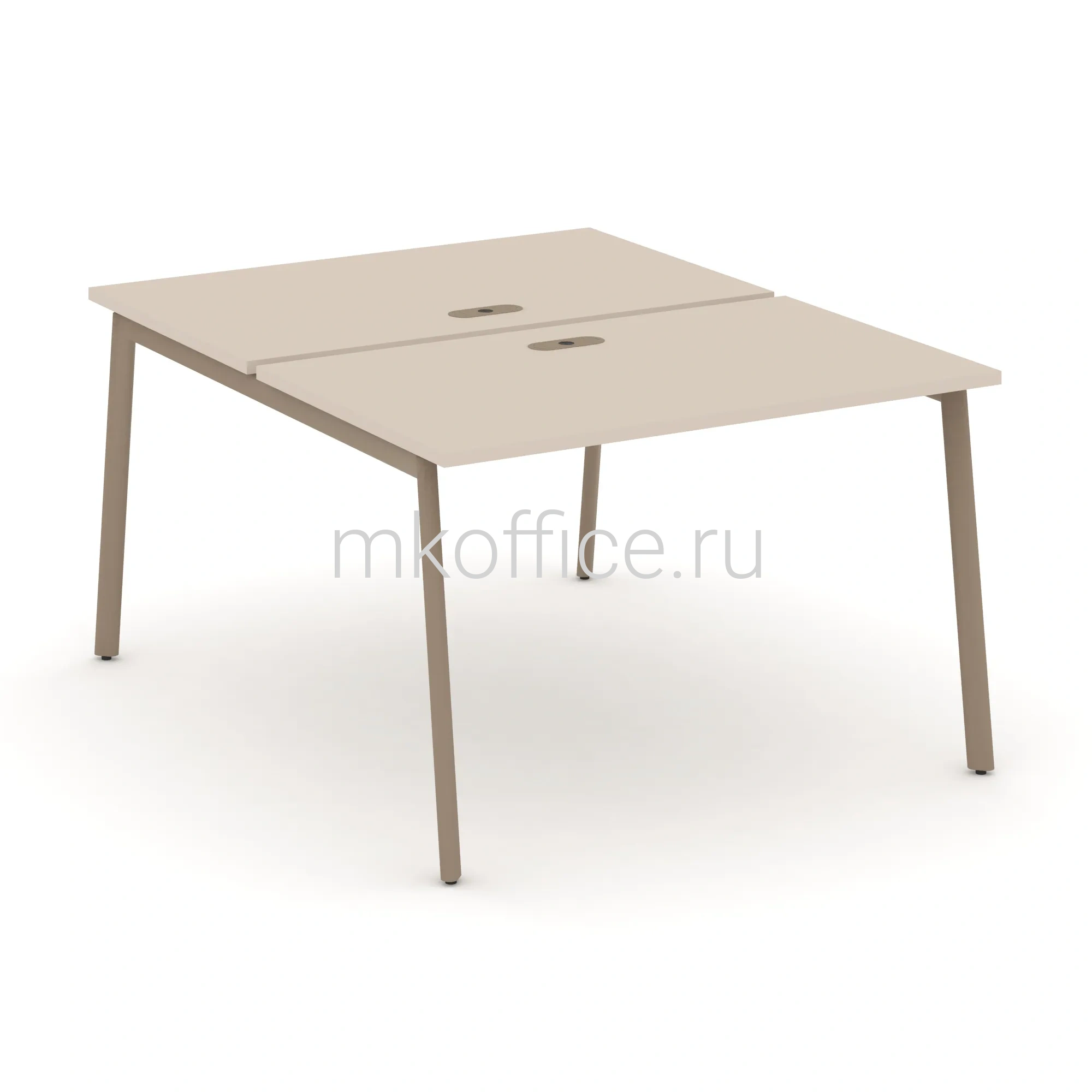 Рабочая станция на 2 места ES.D.RS-2.2-LP 1180х1500х750. Ассортимент МК Офис