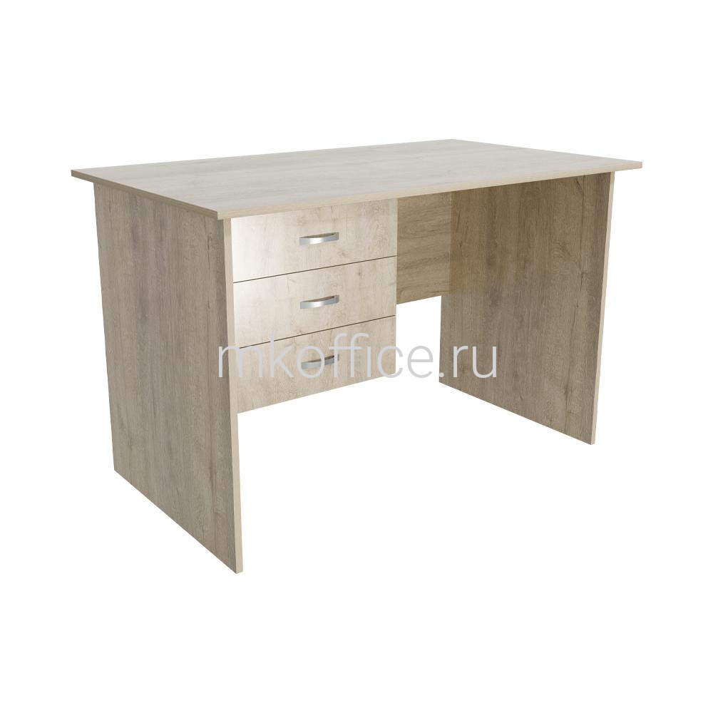 Стол письменный с тремя ящиками Континент дуб кронберг СФ215 1200х704х750. Ассортимент МК Офис