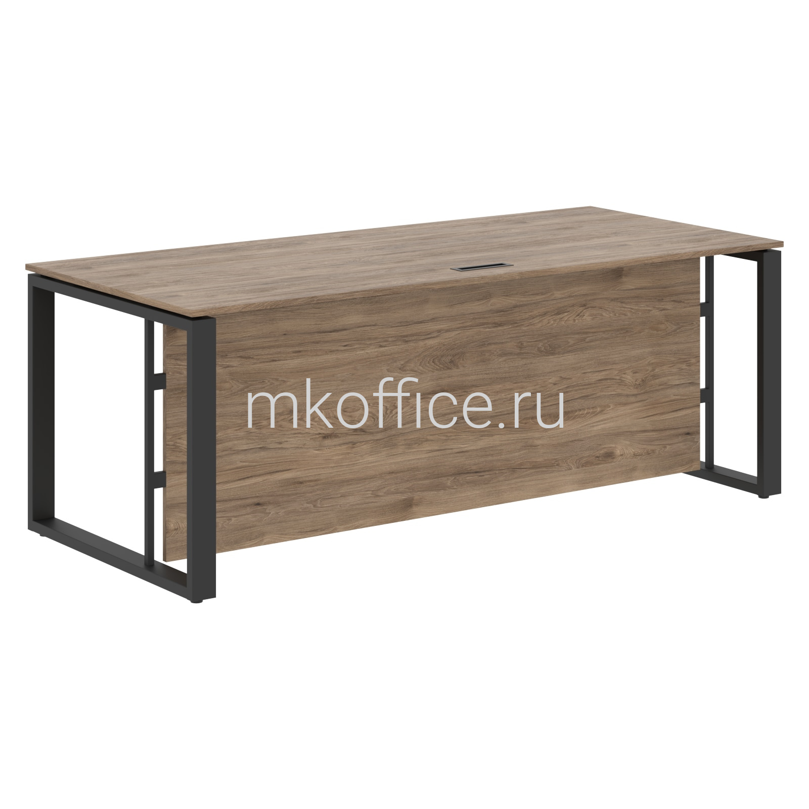 Стол руководителя с высокой фронтальной панелью EST 209 H 2000х900х750. Ассортимент МК Офис