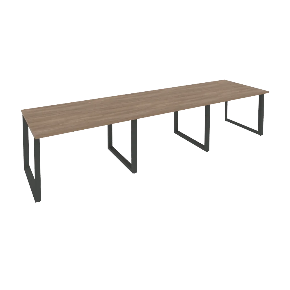 Стол переговорный (3 столешницы) на О-образном м/к O.MO-PRG-3.2 3540x980x750