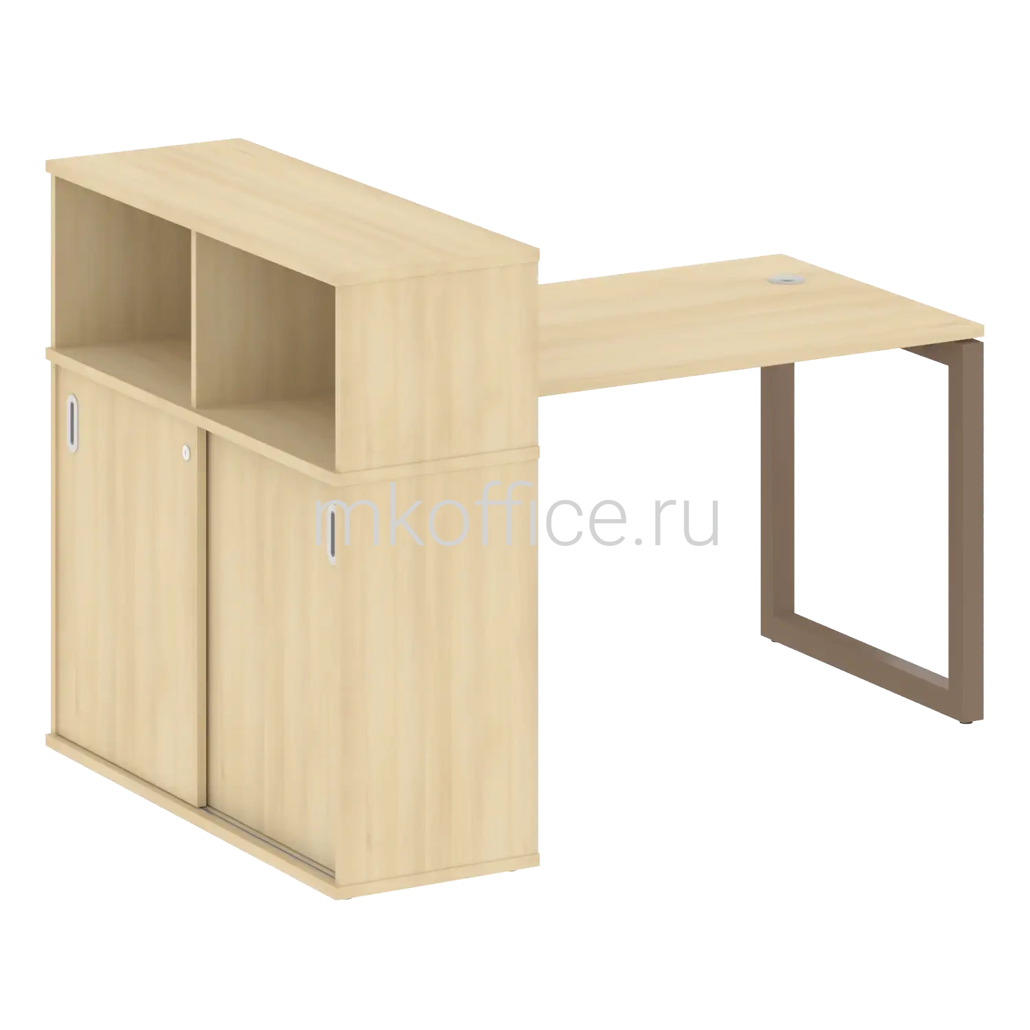 Выбрать стол письменный на о-обр м/к с опорным шкафом-купе 50бо.рс-сшк-3.2 1610х1120х1098 по низким ценам. МК Офис Стол письменный на О-обр м/к с опорным шкафом-купе 50БО.РС-СШК-3.2 1610х1120х1098. Ассортимент МК Офис