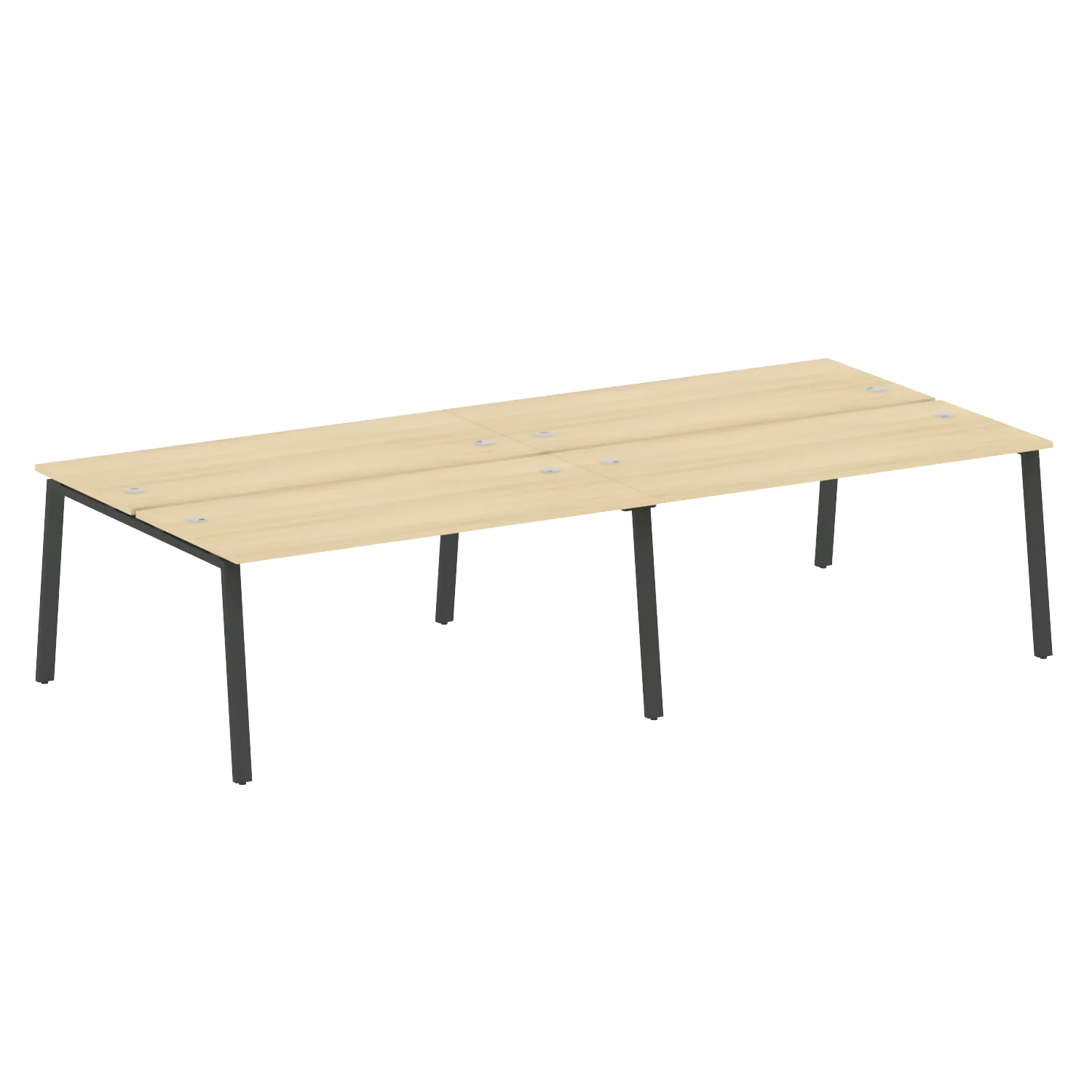 Рабочая станция на 4 раб.места на А-образном м/к Metal System Style БА.СМ-4.4 3200х1475х750