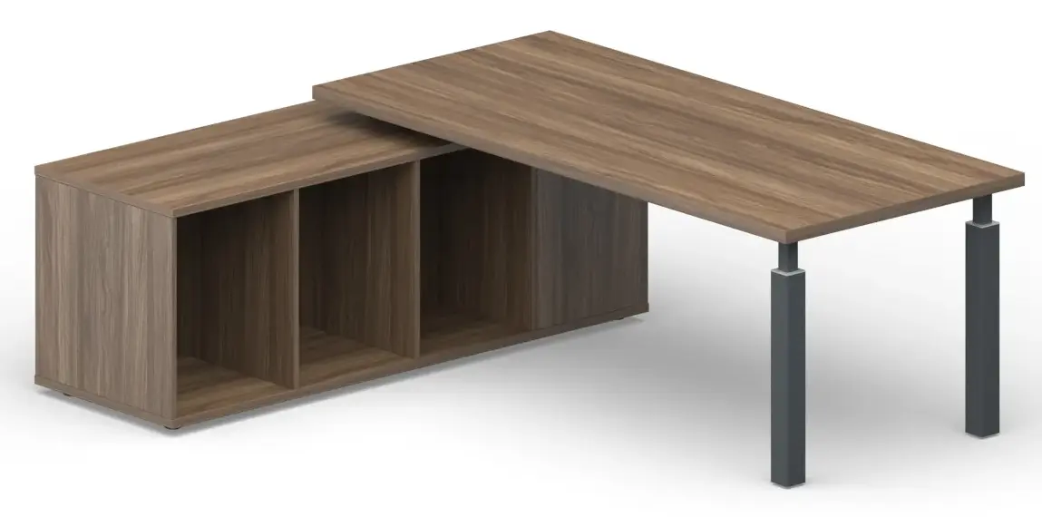 Стол на опорной сервисной тумбе (левый) BS200TSG