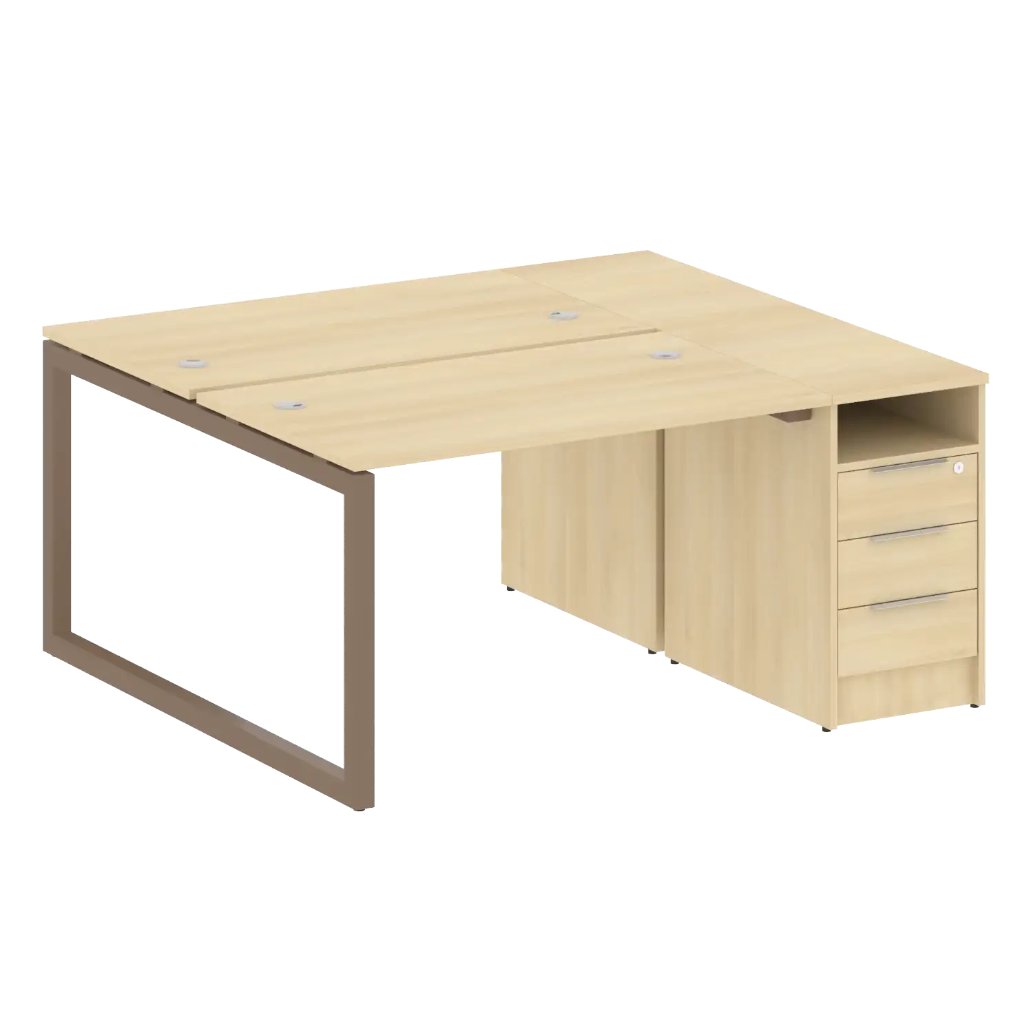 Рабочая станция на О-обр м/к с опорной тумбой 50БО.РС-СТП-2.2 1612х1475х750