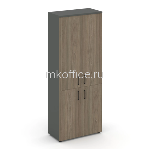 Шкаф высокий широкий (2 низких фасада ЛДСП + 2 средних фасада ЛДСП) Style Project SN.STS-104 796х400х1982