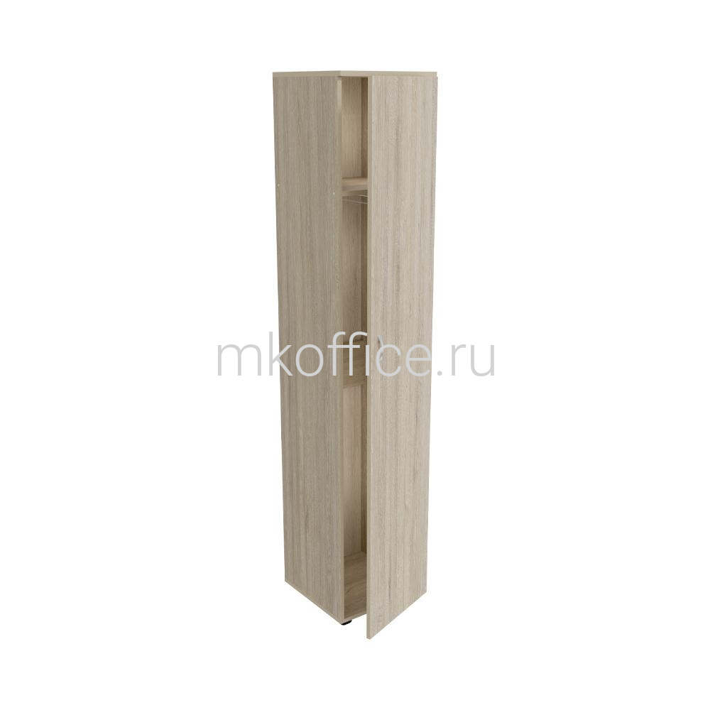 Шкаф узкий для одежды Континент дуб кронберг ЛФ237 400х406х2000. Ассортимент МК Офис