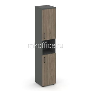 Шкаф высокий узкий правый (2 низких фасада ЛДСП) Style Project SN.STU.E-107 (R) 400х400х1982 Шкаф высокий узкий правый (2 низких фасада ЛДСП) Style Project SN.STU.E-107 (R) 400х400х1982