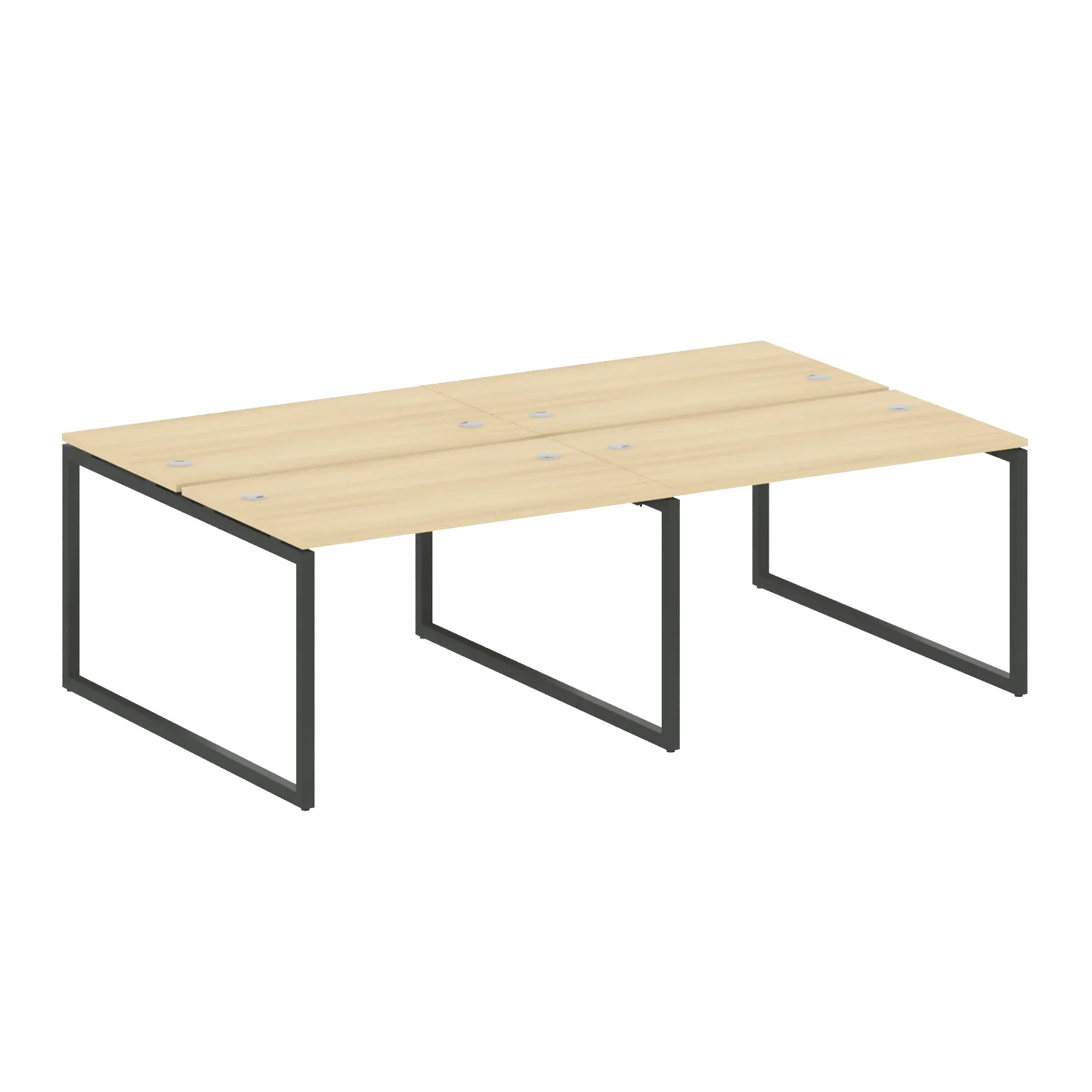 Рабочая станция на 4 раб.места на О-образном м/к 40БО.СМ-4.2 2400х1475х750