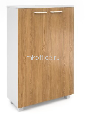 Шкаф книжный средний закрытый AL-2.1+4.1 800x387x1150 . Ассортимент МК Офис