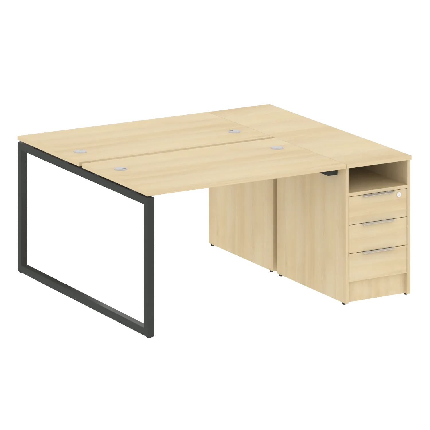 Рабочая станция на О-обр м/к с опорной тумбой 40БО.РС-СТП-2.2 1612х1475х750