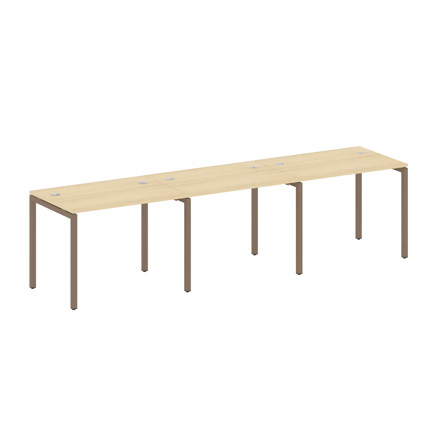 Рабочая станция на 3 рабочих места на П-образном м/к 40БП.СМ-3.1 3000х720х750