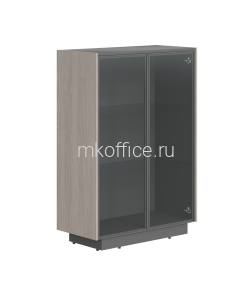 Шкаф средний широкий фасады стекло/МДФ СФ-574302 900х430х1305