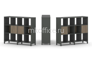 Набор стеллажа двухстороннего, 3 яруса Style project SN.NSD-341 1488*400*1248 Набор стеллажа двухстороннего, 3 яруса Style project SN.NSD-341 1488*400*1248