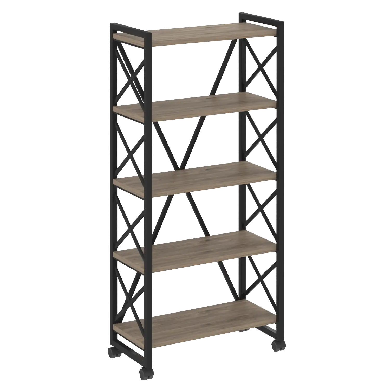 Стеллаж на колесных опорах - 5 полок Loft VR.L-MST.K-5.8 800х400х1704