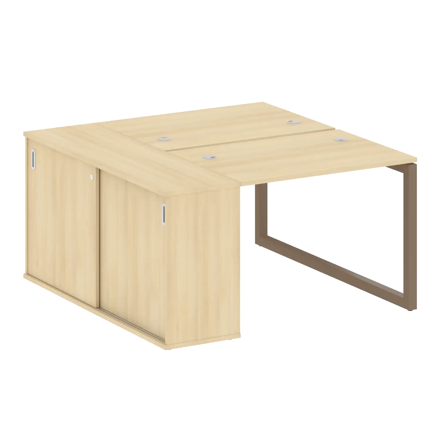 Рабочая станция на О-обр м/к с опорным шкафом-купе 50БО.РС-СШК-1.1 1410х1475х750