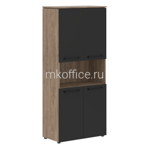 Шкаф с 2-мя комплектами глухих малых дверей ENIO MHC 85.4 854х423х1956