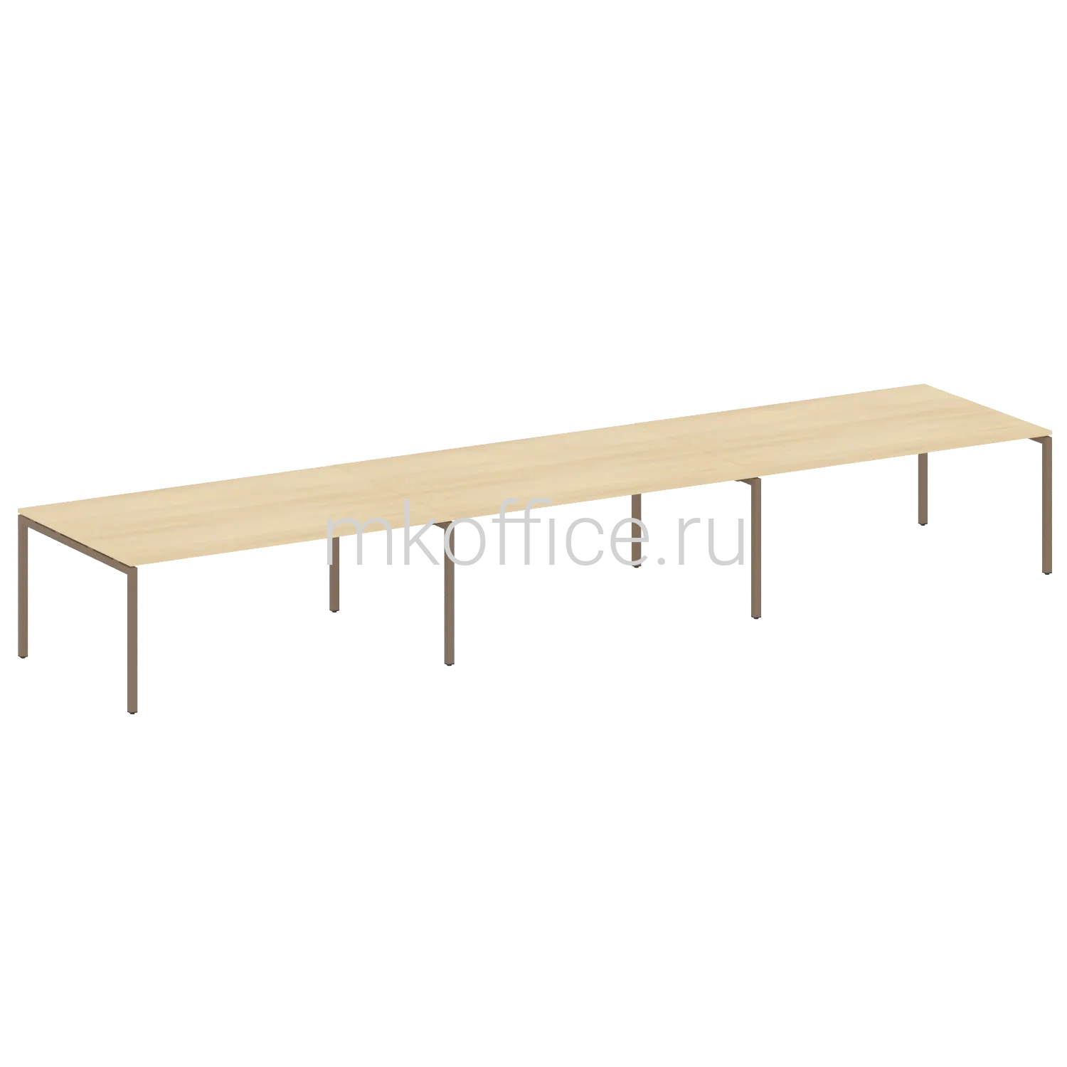 Переговорный стол (3 столешницы) на П-обр м/к 40БП.ПРГ-3.5 5400х1235х750. Ассортимент МК Офис