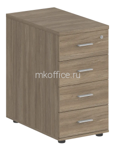 Тумба приставная с 4 ящ., с замком SG.521 400х600х725