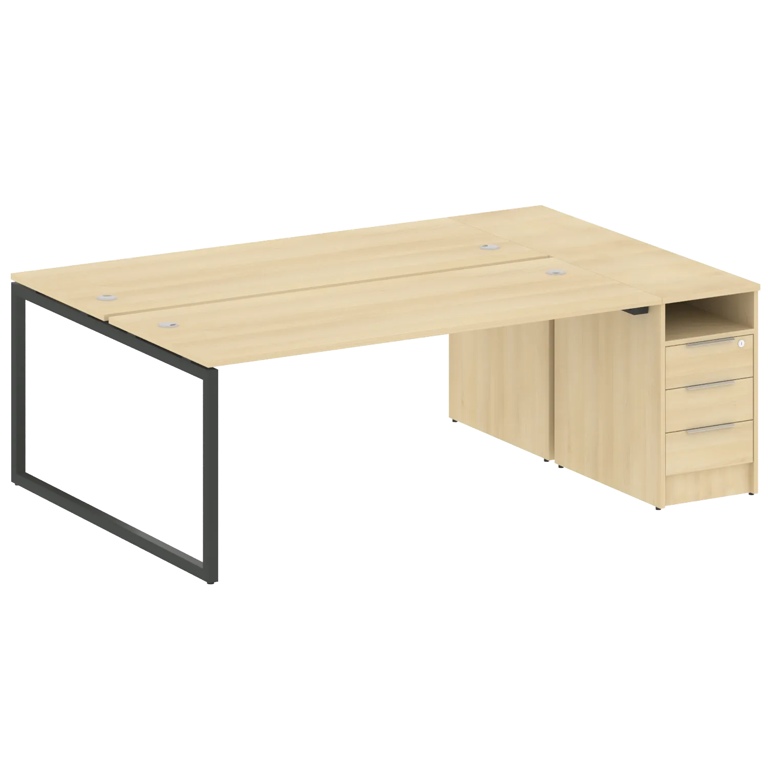 Рабочая станция на О-обр м/к с опорной тумбой 40БО.РС-СТП-2.5 2212х1475х750