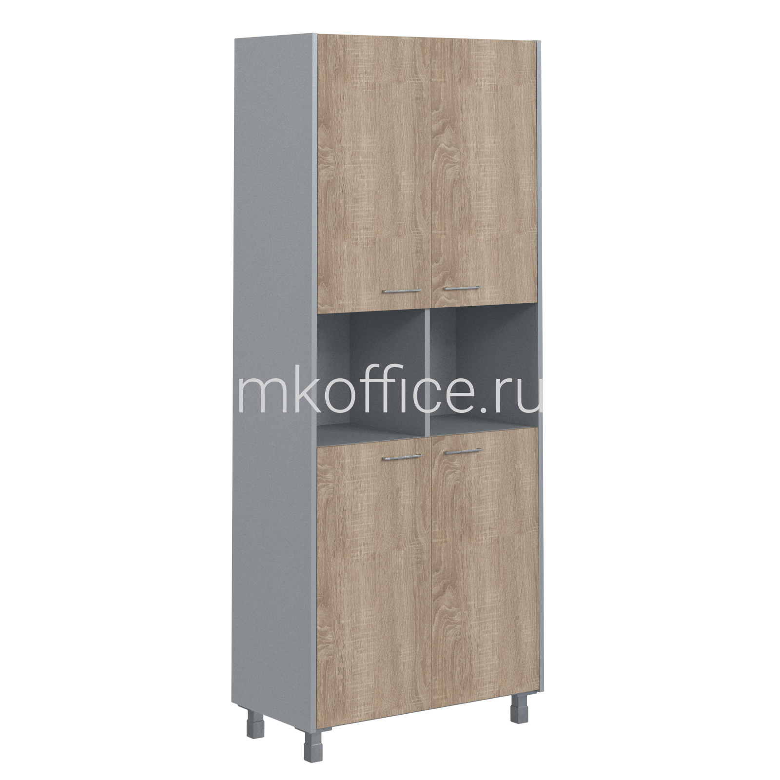 Шкаф с 2-мя к-тами глухих малых дверей Offix OHC 87.4 874х450х2147