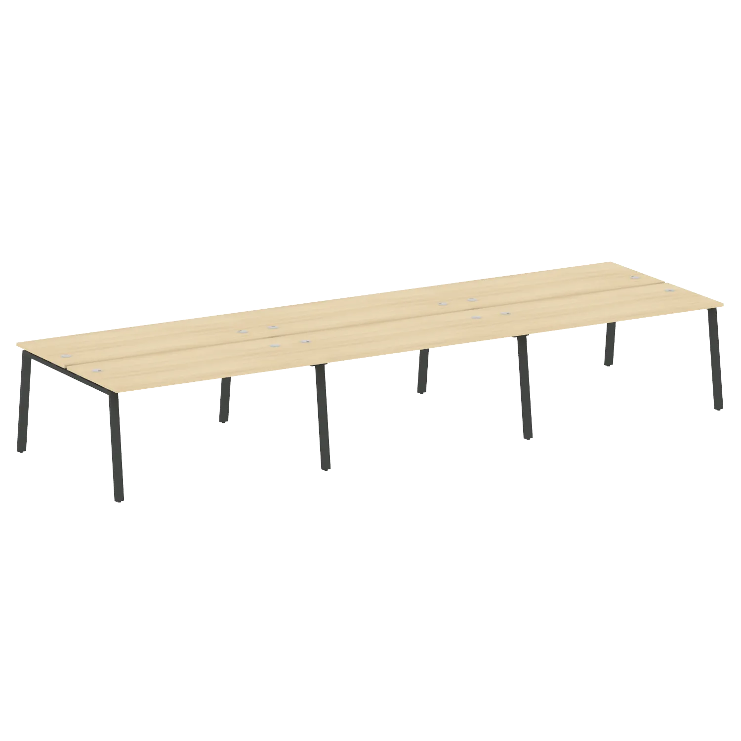 Рабочая станция на 6 раб.мест на А-образном м/к Metal System Style БА.СМ-6.4 4800х1475х750