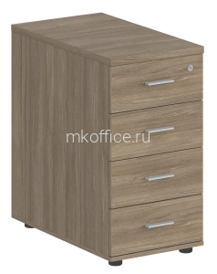 Тумба приставная с 4 ящ., метабокс, с замком SG.522.M 400х700х725
