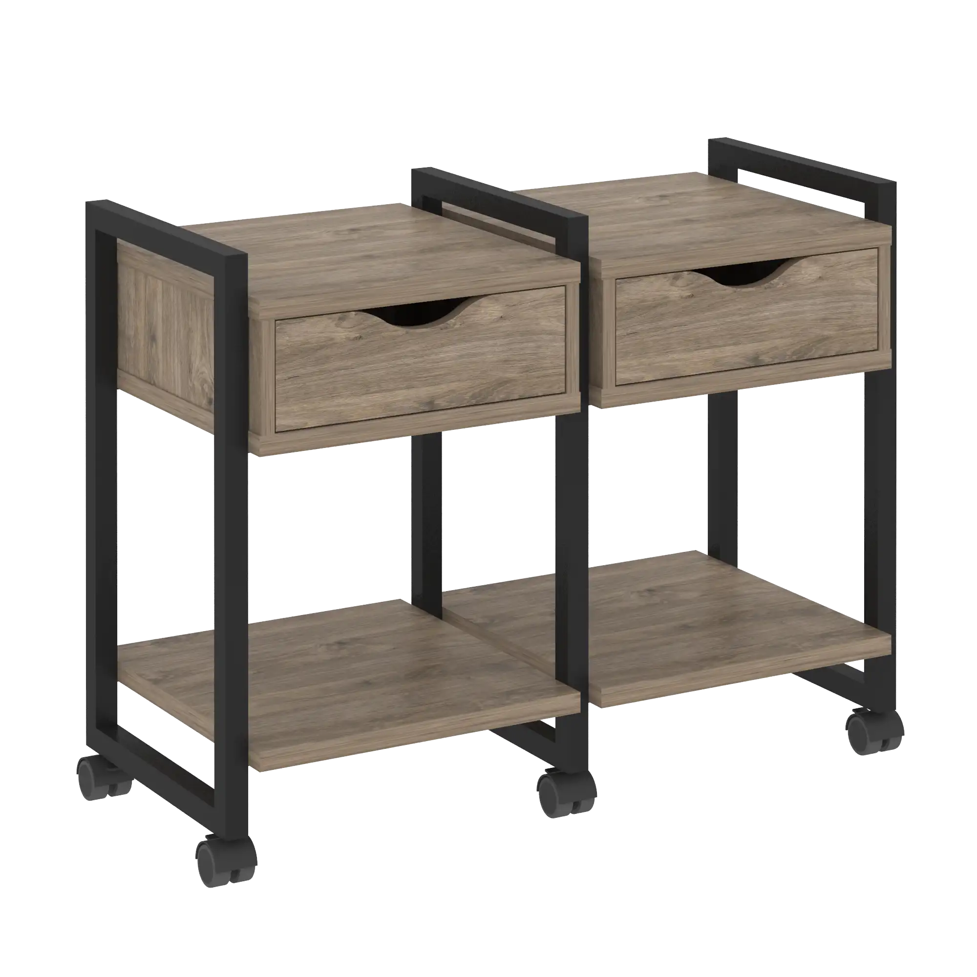 Тумба на колесных опорах наборная Loft VR.L-TN-1.K 970х460х767