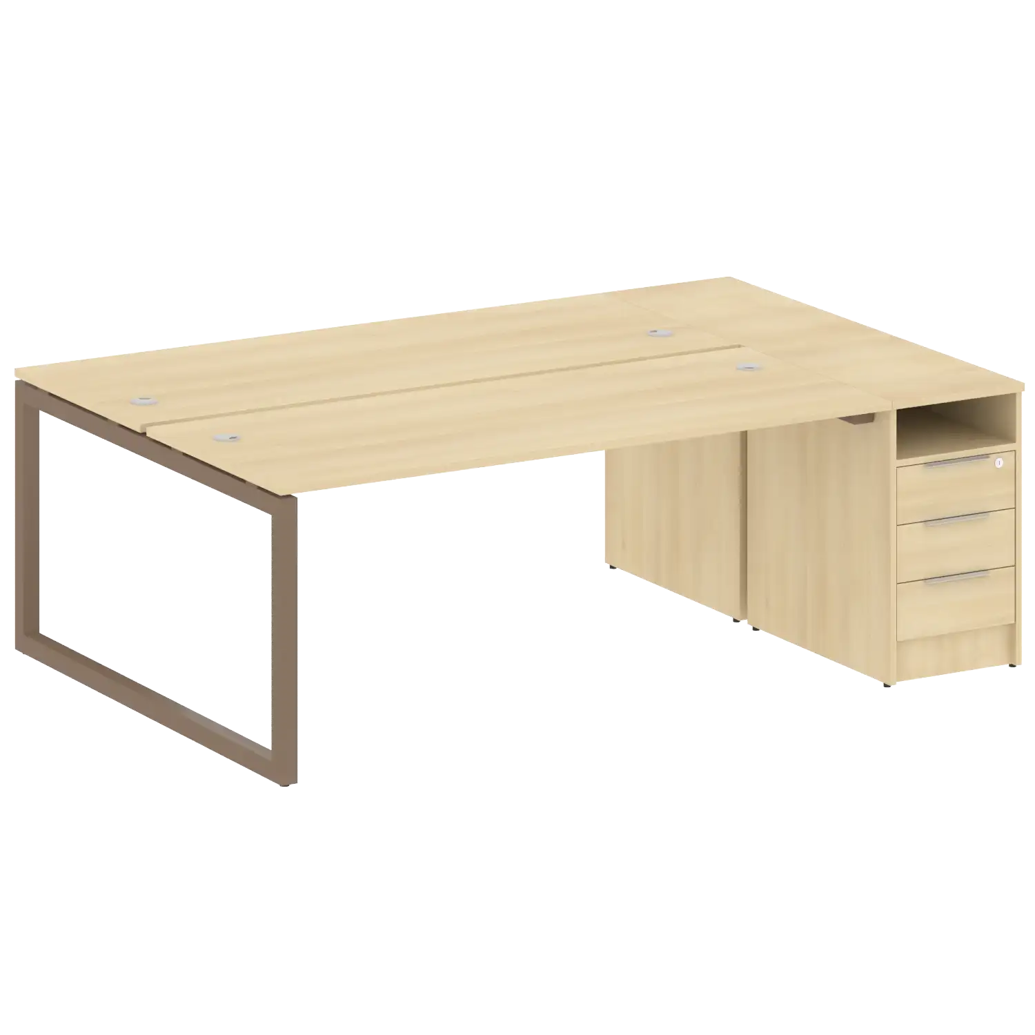 Рабочая станция на О-обр м/к с опорной тумбой 50БО.РС-СТП-2.4 2012х1475х750