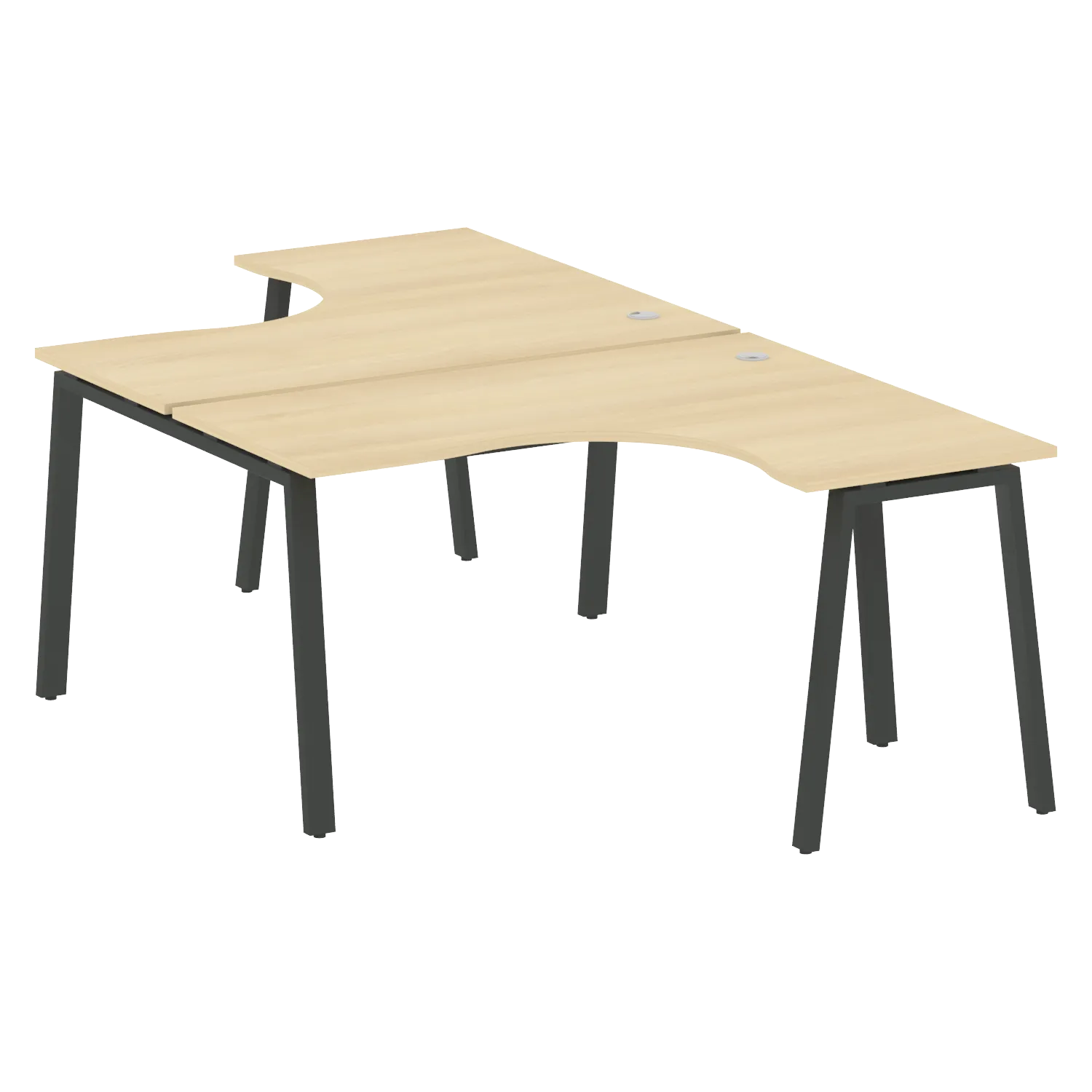 Рабочая станция криволинейная Metal System Style БА.РАС-СА-2.3 1400x2435x750