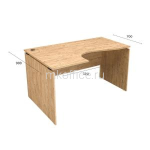 Стол криволинейный Континент-Про BLACK СК137L 1370х900х750
