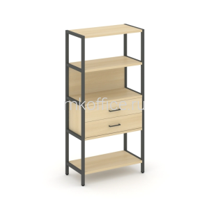 Односекционный стеллаж Shelf system четырехярусный с ящиками SN.STM-412