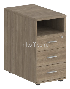 Тумба приставная с 3 ящ., с нишей, с замком SG.511 400х600х725