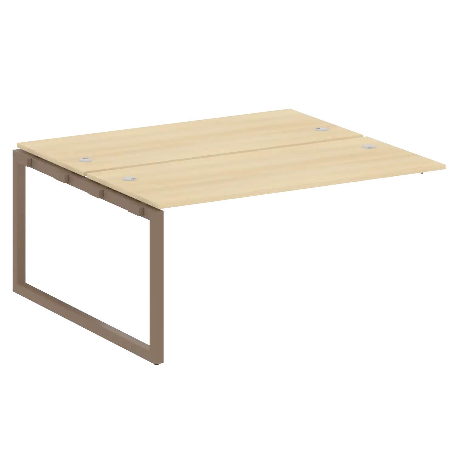 Проходной наборный элемент рабочей станции на О-обр м/к (2 столешницы) 50БО.ПРС-СП-2.4 1600х1475х750