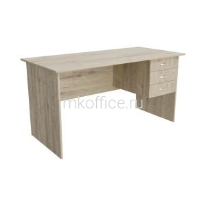 Стол письменный с тремя ящиками Континент дуб кронберг СФ223 1504х704х750