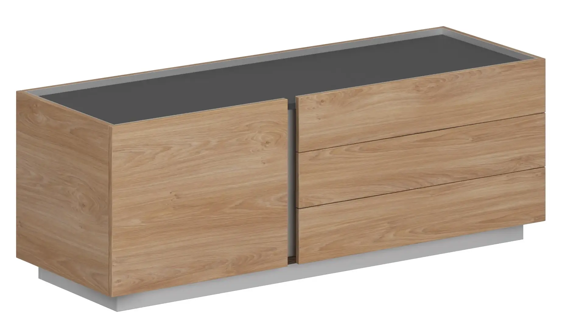 Тумба опорная приставная OL-20-12.GN.GN.GN. Л/П 1600x550x569