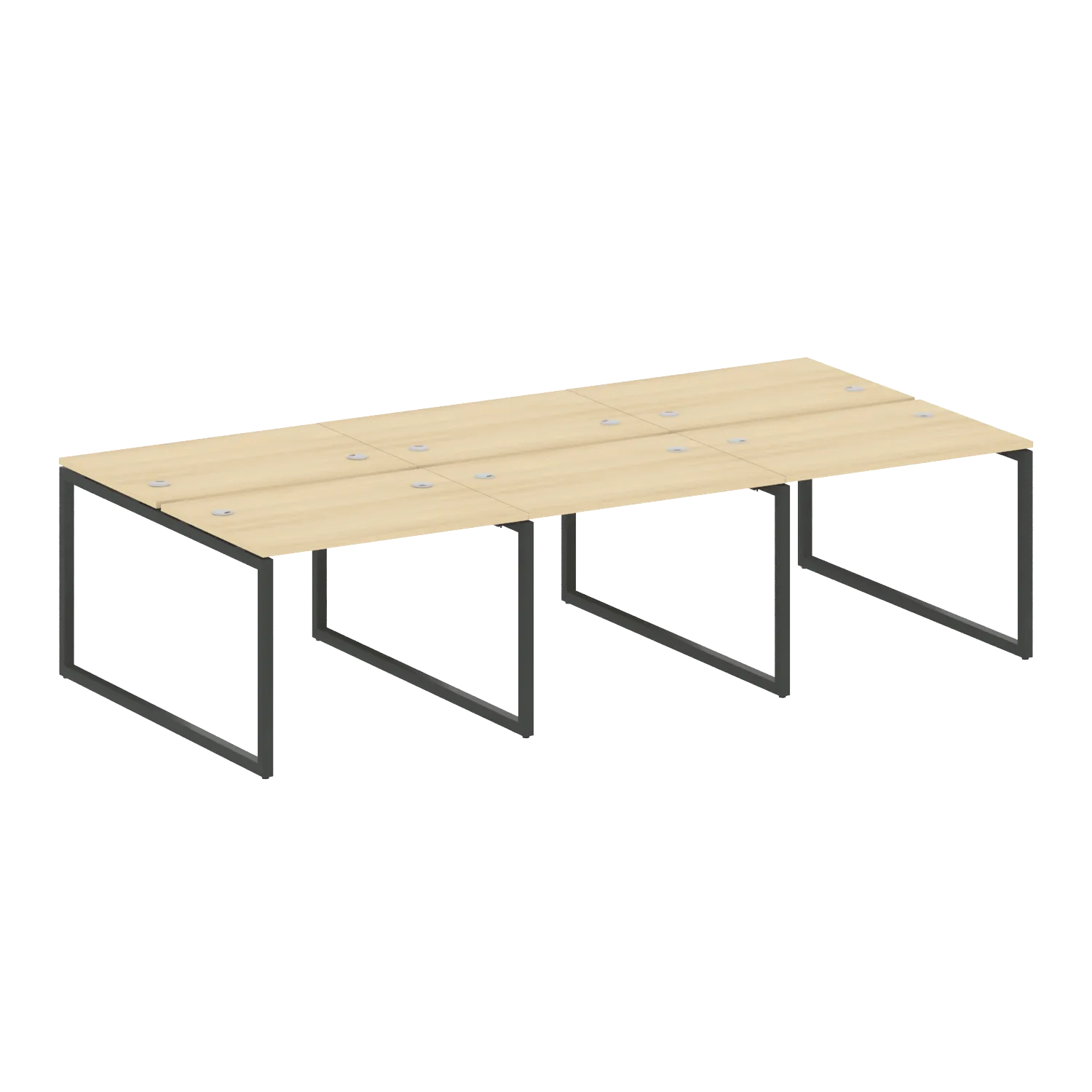 Рабочая станция на 6 раб.мест на О-образном м/к 40БО.СМ-6.1 3000х1475х750