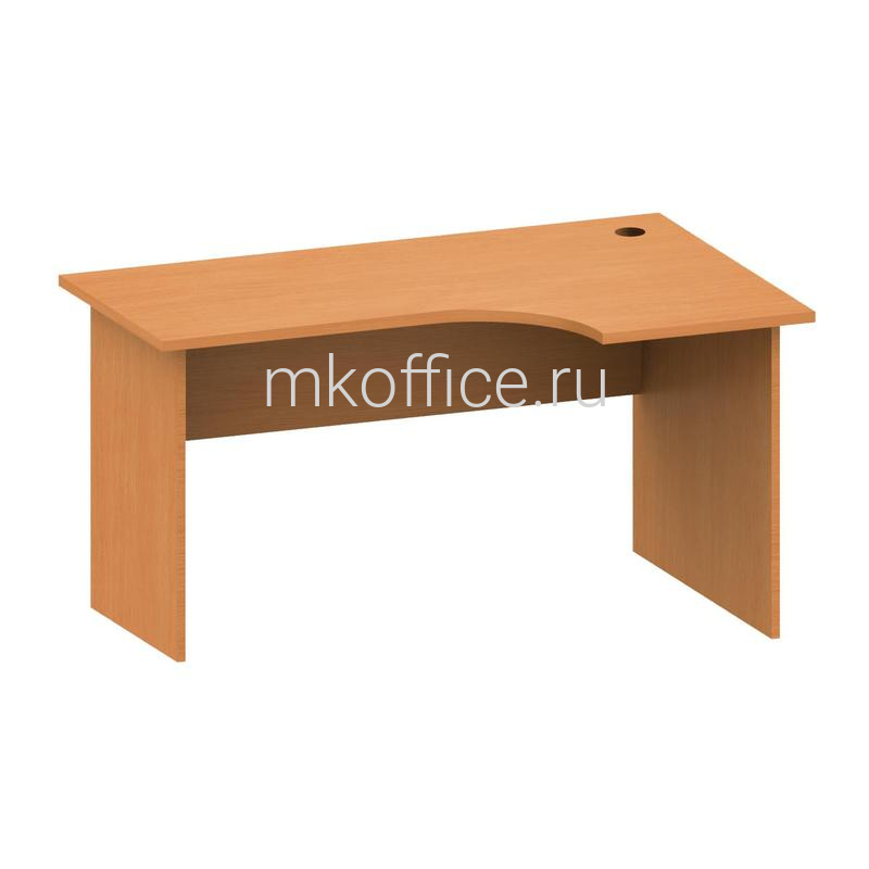 Стол эргономичный левый Бюджет Б140R 1400х900х744. Ассортимент МК Офис