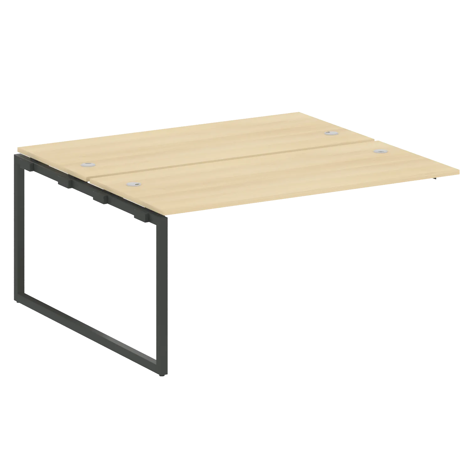 Проходной наборный элемент рабочей станции на О-обр м/к (2 столешницы) 40БО.ПРС-СП-2.4 1600х1475х750